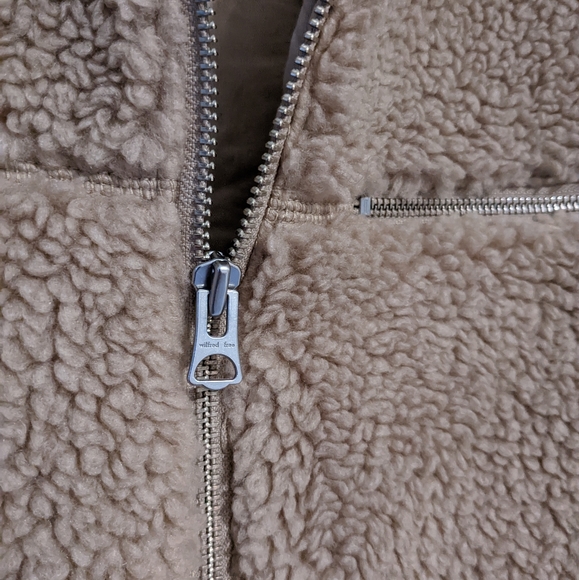 Teddy Bomber Jacket, Wilfred Free, Beige, Small - Picture 3 of 7